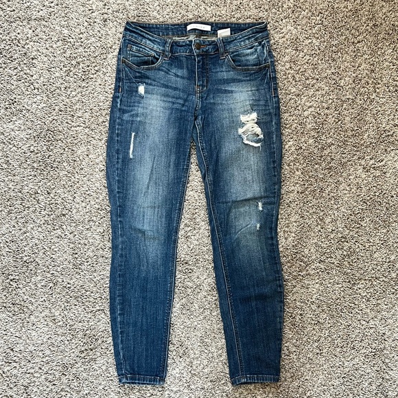 eunina women’s low rise distressed skinny jeans - Picture 2 of 6